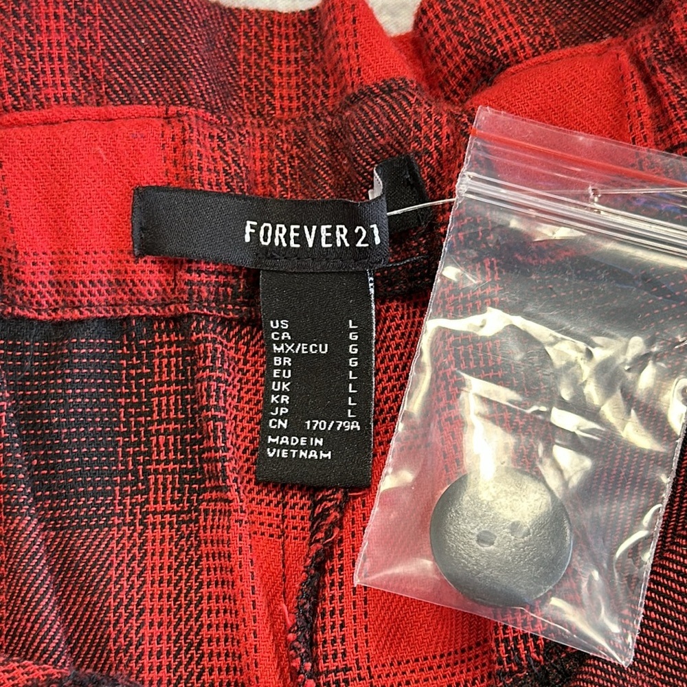 Forever 21 • Plaid Flannel Pants • Sz L • NEW! - Picture 5 of 11